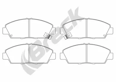 Комплект тормозных колодок, дисковый тормоз BRECK купить